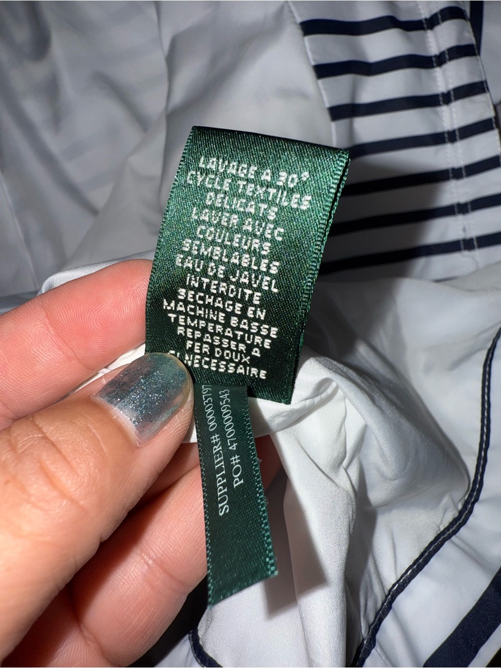 Ralph Lauren Striped Utility Jacket with Pink Trim - Picture 7 of 7